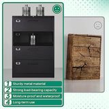 Letaya File Cabinets,4 Drawer Metal Lateral Filing Organization Storage Cabinets with Lock,Home Office for Hanging Files Letter/Legal/F4/A4 Size (Require Assembly) Letaya