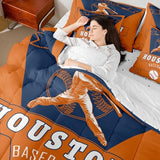 Feelyou Baseball Full Comforter Set with Sheets for Kids Boys Girls Houston 7 Pieces Bedding Set Baseball City Bed in a Bag Sports Game Room Decor Soft Lightweight Microfiber Feelyou