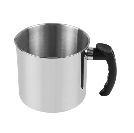 Teqooza Stainless Steel Candle Making Pouring Pot,2 Pounds Capacity Cup,Double Boiler Wax Melting Pot,Dripless Pouring Spout & Heat-Resisting Handle, Silver Teqooza