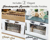 Rustic White Chicken Wire Countertop Shelving Organizer for Farmhouse Kitchen and Bathroom Felt Creative Home Goods