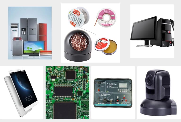 4-in-1 welding tool set, soldering iron tip cleaner + 0.6mm solder wire (1.76 oz / 50 g) + Rosin Solder Flux Paste (0.35 oz / 10 g), no-clean soldering core (2.0mm, 29.5 inches) YCD