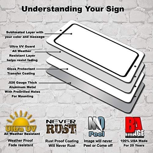 Aluminum Dye-Sub Sublimation sign blanks, Weatherproof, UV Protected, Personalized, Business, Yard signs, Multiple Shapes and Sizes BA IMAGE