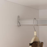 FUNISIR Bedroom Wardrobe Cabinet with 2 Doors, Wood Armoire Closet with Hanging Rod, Wardrobe Closet with 3 Drawers & Multi-Shelves for Clothes Organize, White (19.7" D x 31.5" W x 70.9" H) FUNISIR