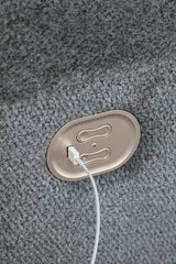 Signature Design by Ashley Tip-Off Modern Wall Hugger Power Reclining Sofa with Adjustable Headrest and USB Ports, Gray Signature Design by Ashley