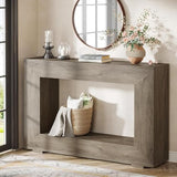 Tribesigns Farmhouse Console Table, 47 Inches Entryway Console Table with Storage, Industrial Hallway Accent Table for Living Room, Entrance Tribesigns