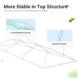 Peaktop Outdoor 10x30ft Party Tent Mesh Window Outdoor Gazebo Event Shelter Wedding Canopy Tent Mesh Side with Window Cover PEAKTOP OUTDOOR