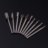 HSS Router Dremel Bits and Router Bit Set 1/8"(3mm) Shank for Power Rotary Tools Accessories for DIY Woodworking, Carving, Edge Treatment Grooving Wood, Drilling Rongon