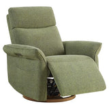 CHITA Power Recliner Chair, Electric Triple-Motor Swivel Glider Nursery Rocking Chair with Adjustable Power Headrest and Lumbar Support, GREENGARD Gold Certified, Solid Wood Base, Forest Green