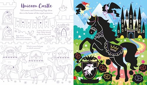 Usborne Scratch Activities Unicorns: Hours of Magical Unicorn Fun await in this Scratch Book full of Interactive Designs and Puzzles WoodArtSupply