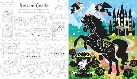 Usborne Scratch Activities Unicorns: Hours of Magical Unicorn Fun await in this Scratch Book full of Interactive Designs and Puzzles WoodArtSupply