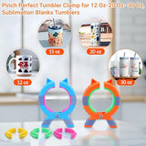 𝑷𝒆𝒓𝒇𝒆𝒄𝒕 𝑻𝒖𝒎𝒃𝒍𝒆𝒓 𝑪𝒍𝒂𝒎𝒑,Sublimation Blanks Tumbler Clamp Tool, for 20oz 30oz Sublimation Blanks, Heat Resistant Gloves, Heat Tape Sublimation, Heat Tape Dispenser Sublimation Kit AFW