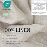 Simple&Opulence 100% Linen Sheet Set 4pcs Basic Style, Deep Pocket, Natural French Washed Flax Solid Color Soft Breathable Bed Sheets - Linen, Queen Simple&Opulence