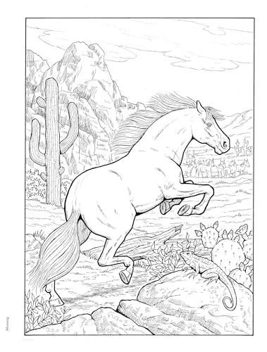Adult Coloring Great Horses Coloring Book (Adult Coloring Books: Animals) Dover Publications