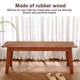 Entry Bench, Wood Bench Indoor, Dining Room Bench, Hallway Bench for Entryway, Wood Bench, Solid Oak Wood Bench, Wood Bench for End of Bed, for Kitchen Bedroom, Indoor and Hallway(Yellow,120 WoodArtSupply