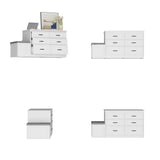 TAMUNE Armoire Bedroom Wardrobe Closet Island with 12 Drawers & Flip Door, Walk in Closet Island with Storage Bench, Islands Dresser for Bedroom Cloakroom White (61.9”W x 27.6”D x 32.6”H) TAMUNE