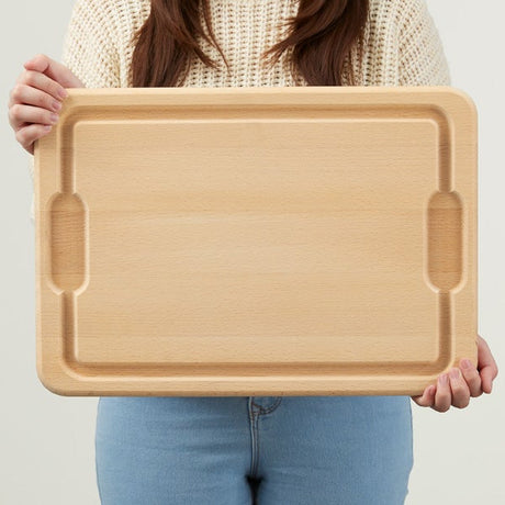 Personalization Universe Favorite Family Recipe Personalized Hardwood Cutting Board with Juice Well and Grip Handles, Customized with Your Favorite Recipe - 12"x17" Personalization Universe