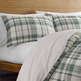 Eddie Bauer - King Comforter Set, Reversible Cotton Bedding with Matching Shams, Plaid Home Decor for All Seasons (Timbers Green, King) Eddie Bauer