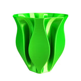 Silk Lime Green PLA Filament 1.75 mm 3D Printer Filament Consumables 1kg Spool Bright Neon Green 3D Printing Material FDM Printer Silky Metal Like Shiny Metallic Green PLA Filament CC3D Green Color CC3D