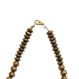 Xianli Wang Natural Wood Beads Necklace for Men Women Wooden Chain Unisex Chunky Bead Necklaces Xianli Wang