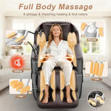FURNIMAT 2026 Massage Chair Full Body, 3D SL-Track Zero Gravity Shiatsu Massage Chair Recliner with AI Control, Body Scan, Airbags, Heating, Foot Roller, Auto Modes, Bluetooth Speaker FURNIMAT