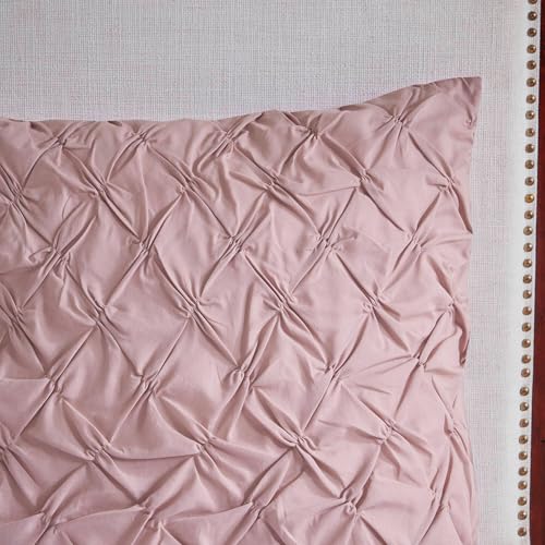 Madison Park Floral King Comforter Set, Cotton Rich Bedding Set Feminine Design Shabby Chic King Size Comforter Sets, All Season Bed Cover with Shams, Bed Skirt, Décor Pillow, Blush 8 Piece Madison Park