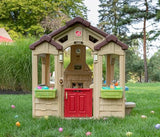 Step2 Charming Cottage Kids Playhouse, Indoor and Outdoor Playset, Interactive Sounds, Toddlers 2+ Years Old, Easy to Assemble Backyard Discovery Playhouse Step2
