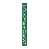 Glitzhome 60"L Wooden St. Patrick's Porch Sign, Happy St Patrick's Day Vertical Porch Decor for Home Front Door Yard Party glitzhome