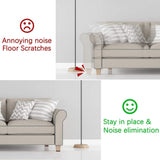 Yelanon Non Slip Furniture Pads -56 pcs（1+2）” Furniture Grippers, Non Skid Furniture Legs,Self Adhesive Rubber Furniture Feet, Anti Slide Furniture Hardwood Floor Protector for Keep Couch Stoppers Yelanon