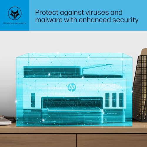 HP Smart -Tank 7301 Wireless All-in-One Cartridge-free Ink Printer, up to 2 years of ink included, mobile print, scan, copy, automatic document feeder (28B70A), Gray HP