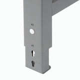 Global Industrial Adjustable Height Workbench C-Channel Leg, 72" W x 36" D, 1-1/4" ESD Safety Edge, Gray Global Industrial