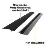 2 Pack Flexible Kitchen Stove Gap Covers, Silicone Gap Fillers Between Counter and Stovetop, Oven, Washer, Dryer, Easy to Wipe, Food grade (Black, 21 Inches) WoodArtSupply