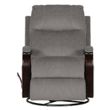 Catnapper Thomas Swivel Glider Recliner in Graphite Gray Polyester Fabric Catnapper