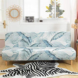 Beacon Pet Stretch Sofa Slipcover Armless Futon Cover Printed Fitted Furniture Protector Elastic Polyester Spandex Washable Armless Sofa Cover Folding Couch Shield Sofa Cover Beacon Pet