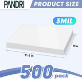 Laminating Sheets, PANDRI 500 Pack Thermal Laminator Pouches Holds 8.5 x 11 Inch, 3 Mil Clear Laminator Paper 9 x 11.5 Inch, Letter Size PANDRI