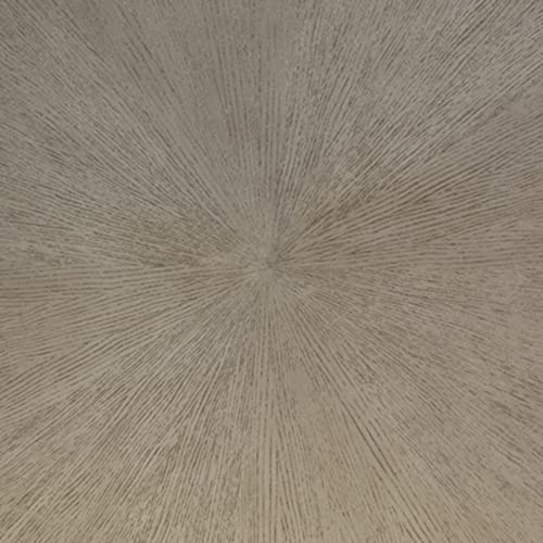 Signature Design by Ashley Ranoka Contemporary Round 42" Coffee Table, Metallic & Goldtone Finish Signature Design by Ashley