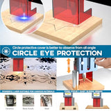 SCULPFUN S9 Pro 10W Laser Engraver, 0.06mm High Precision Laser Engraving Machine, Laser Printer for Wood Metal Acrylic Leather, 15.75x16.14in Work Area (10W) SCULPFUN