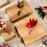 Tinideya 48 Pcs Dried Flowers Bouquet Boho Mini Dried Flower with Stem Small Dried Floral Plants Mixed Natural Flowers Bundles for Crafts Vase DIY Photo Props Wedding Decoration Tinideya