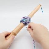 Tgoon Weaving Ball Winder , Premium Beech Light Weight Center Pull Ball Yarn Winder for Yarn , Wood Yarn Holder Yarn Ball Winder Knitting Crochet Accessories Tgoon