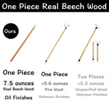 28" Dressing Stick for Elderly, One Piece Real Beech Wood Dressing Long Stick & Shoe Stick, Disability Aids for Daily Living for Pants, Shoes, Socks and Shirts, 1PK King Mills