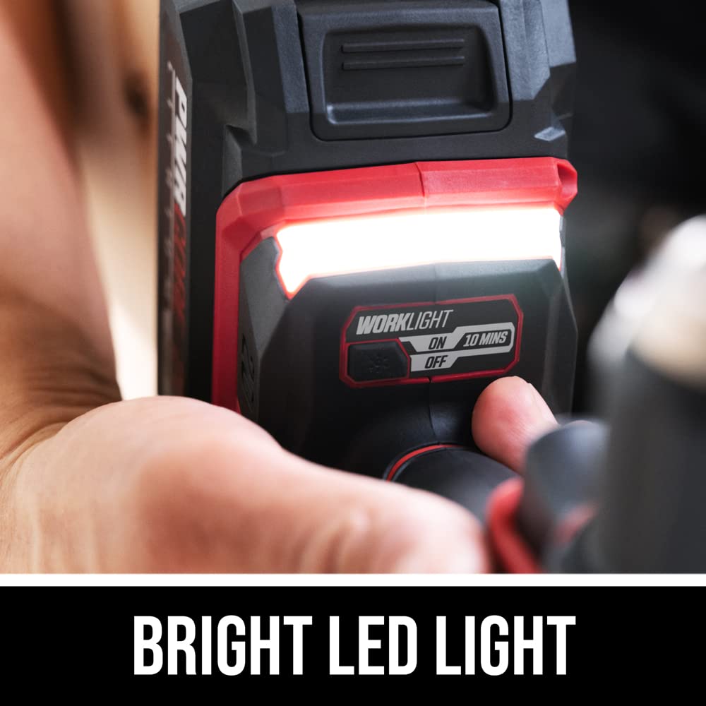 SKIL PWR CORE 20 Brushless 20V 1/2 In. Compact Varible-Speed Drill Driver Kit with 1/2'' Single-Sleeve, Keyless Ratcheting Chuck & LED Worklight Includes 2.0Ah Battery and PWR JUMP Charger-DL6293B-10 Skil