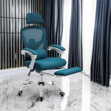Simple Deluxe Home Office Desk Chair with Footrest, High-Back Mesh Rolling Swivel Reclining Chairs with Wheels, Comfortable Headrest, Lumbar Support, Comfy Arms Simple Deluxe