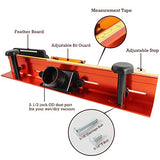 O'SKOOL 24 Inches Long Router Table Fence System with Feather Board, Bit Guard, Adjustable Stop and Dust Port O'SKOOL
