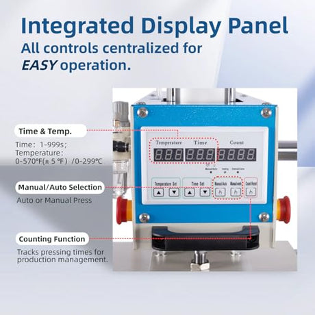 16x24 Commercial Pneumatic Sliding Auto Heat Press with 4 Magnetic Positioning, 2kw, 284lbs, Dual Platen Design,Auto Upsliding Heat Press for T-Shirts, Sublimation Printing, (4 Positioning) Eonvest