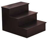 Kings Brand Furniture – Darien 3 Step Wood Step Stool for Adults or Kids, Dog Stairs, Cherry Kings Brand Furniture