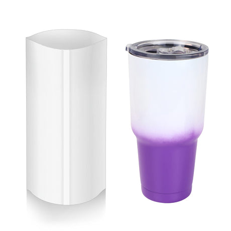 MAIKESUB 7x11 Inch 50 Pcs Sublimation Shrink Wrap Sleeves White Bags Sublimation Shrink Wrap for 30 oz car Cup Sublimation Shrink Film Heat Transfer Shrink Wrap (7x11) MAIKESUB