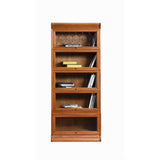 Crafters and Weavers Arts and Crafts 5-Stack Wood Barrister Bookcase in Cherry Crafters and Weavers