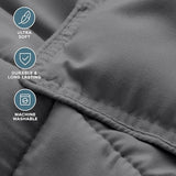 Bare Home Comforter Set - Twin Extra Long Size - Ultra-Soft - Goose Down Alternative - Premium 1800 Series - All Season Warmth (Twin/Twin XL, Grey) Bare Home