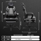 Meilocar Gaming Chair for Adult, Computer Chair with Footrest Video Game Chair Big and Tall Gaming Chair with Massage Lumbar Support, Adjustable Height and 360° Swivel Seat(Grey) Meilocar