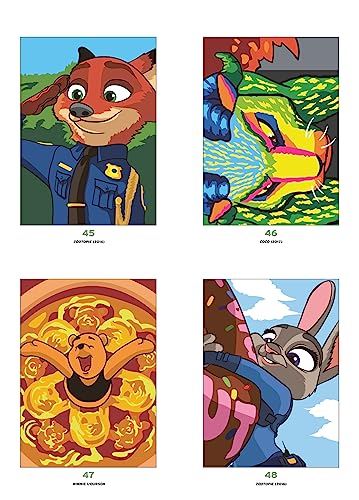 Coloriages mystères Disney - Best of Bestiaire WoodArtSupply