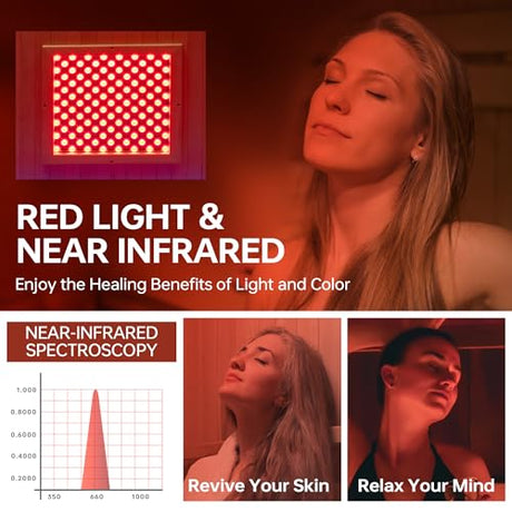 WOODBRIDGE Infrared Sauna Room 2 Person Japanese Cedar Indoor Corner Sauna with 7 Carbon Heaters, Red Light Therapy,Bluetooth Speaker,Intelligent Dual Control System,Tempered Glass,Exterior Brim Light WOODBRIDGE